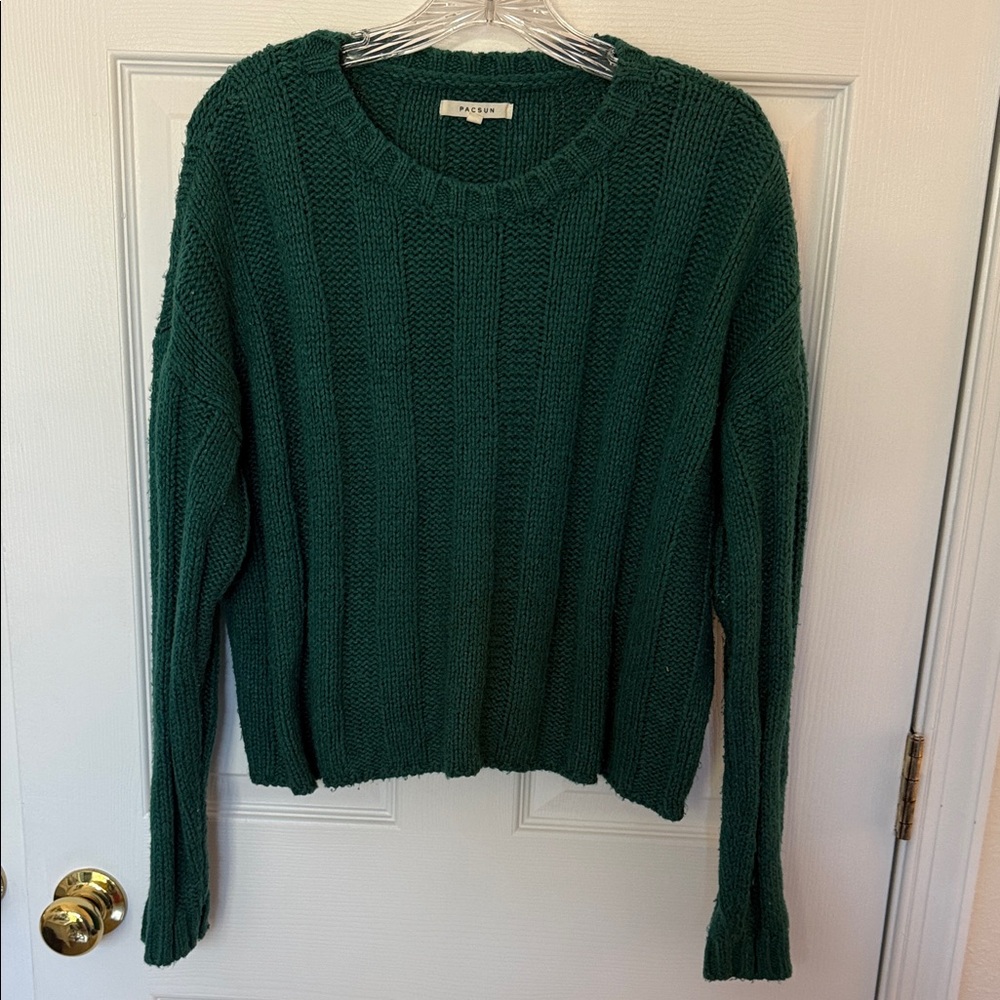 PacSun Forest Green Crew Neck Sweater